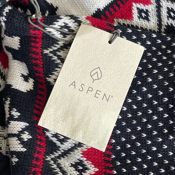 ASPEN Polar Bear Nordic Pattern Ugly Christmas Sweater Size Small NWT - Picture 5 of 6